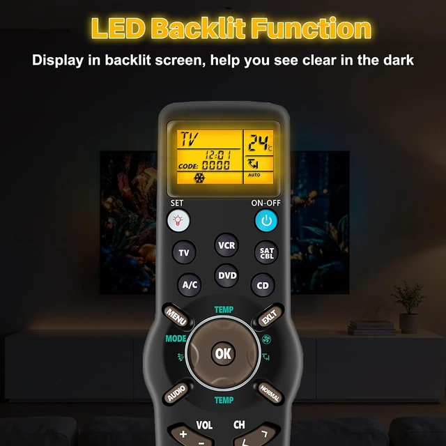 Alt view image 3 of 7 - 6-in-1 Universal Multifunctional Remote RM-991 with IR Learning