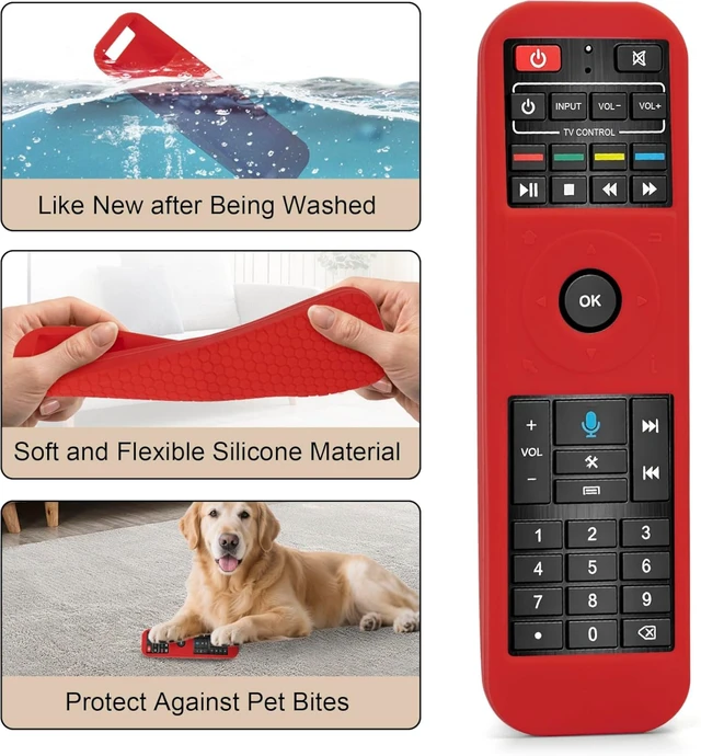 Alt view image 4 of 7 - Protective Silicone Cover for Super Box RC-200 Voice Remote Control
