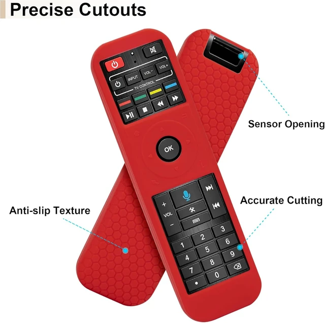 Alt view image 2 of 7 - Protective Silicone Cover for Super Box RC-200 Voice Remote Control