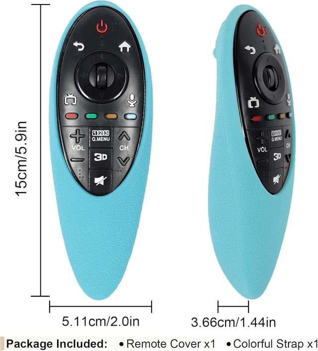 Alt view image 2 of 7 - Protective Silicone Remote Cover for LG AN-MR500G Magic Remote