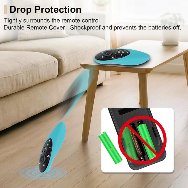 Alt view image 6 of 7 - Protective Silicone Remote Cover for LG AN-MR500G Magic Remote
