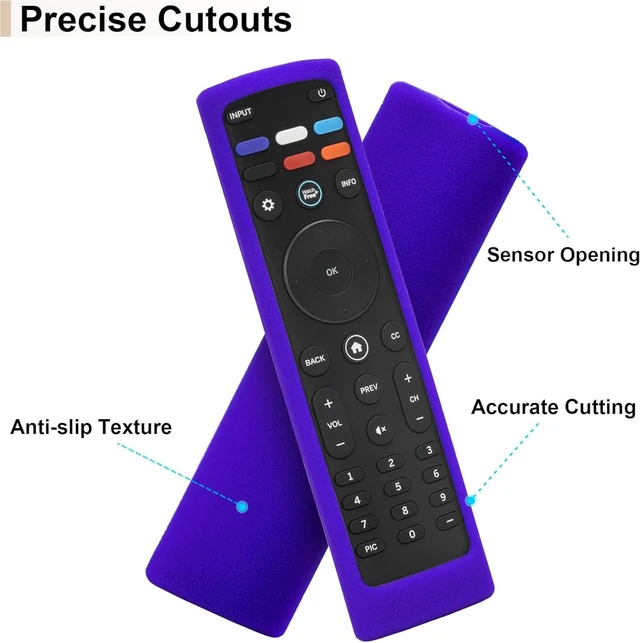 Alt view image 3 of 7 - Protective Silicone Case Cover for Vizio XRT140 Smart TV Remote Control