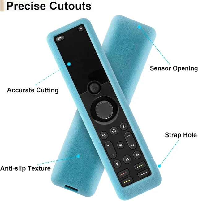 Alt view image 5 of 7 - Luminous Blue Silicone Case for SofaBaton X1S Universal Remote