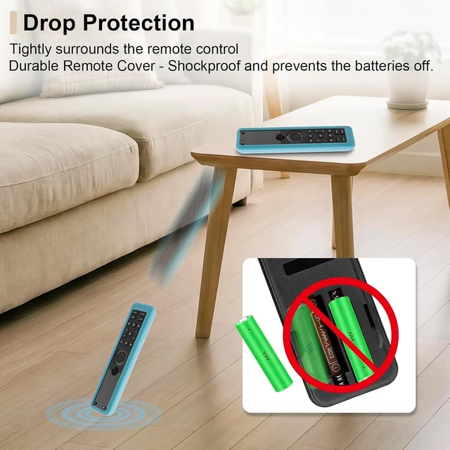 Alt view image 6 of 7 - Luminous Blue Silicone Case for SofaBaton X1S Universal Remote