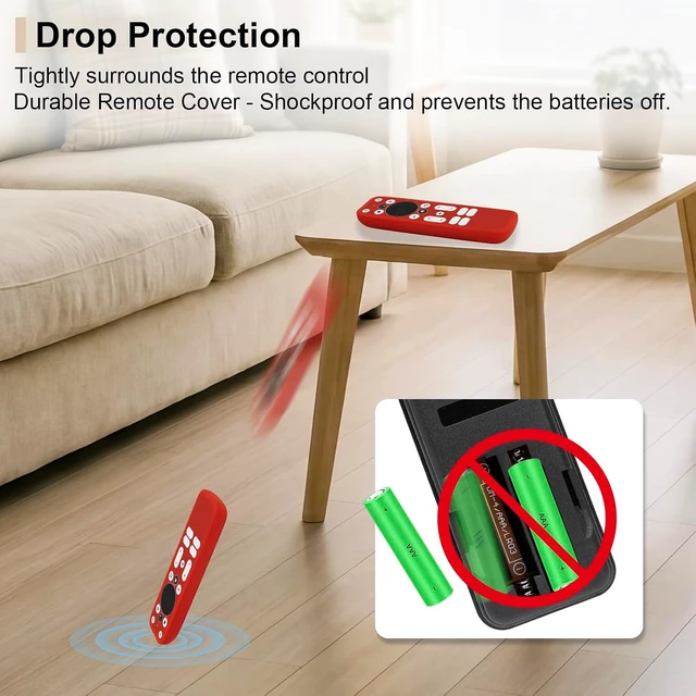 Alt view image 5 of 7 - 5 Pack Protective Silicone Cover for Onn TV 4K UHD Stick TV Box Remote