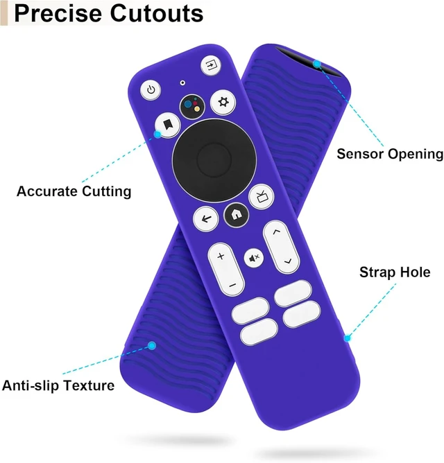 Alt view image 4 of 7 - 5 Pack Protective Silicone Cover for Onn TV 4K UHD Stick TV Box Remote