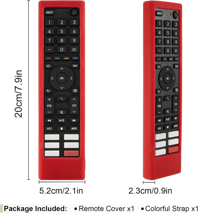 Alt view image 3 of 7 - Protective Silicone Case for Hisense TV Remote ERF3J80H ERF3G80H ERF3F80H