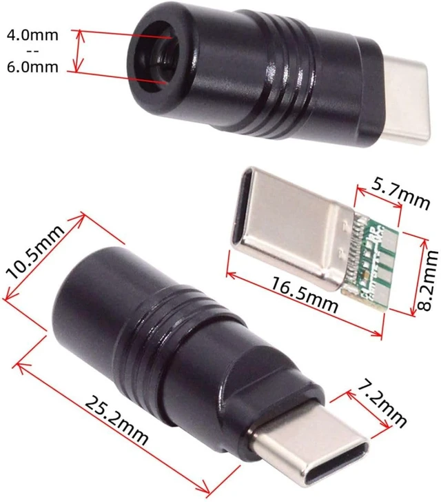 Alt view image 7 of 7 - chenyang USB C DIY Connector Aluminum Alloy USB 3.0 Type C Male Plug Port Repair Replacement Solder Adapter for OD 4.0-6.0mm Cable Black