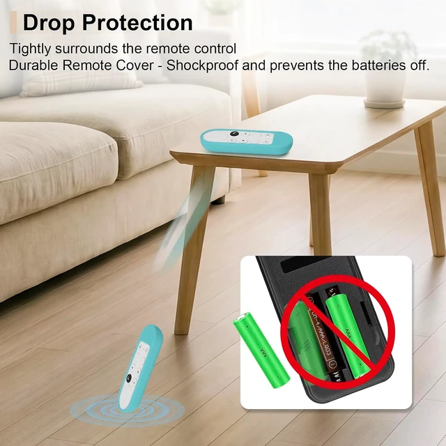 Alt view image 5 of 7 - Silicone Case for Chromecast with Google TV HD 2022 / 4K 2020 Voice Remote