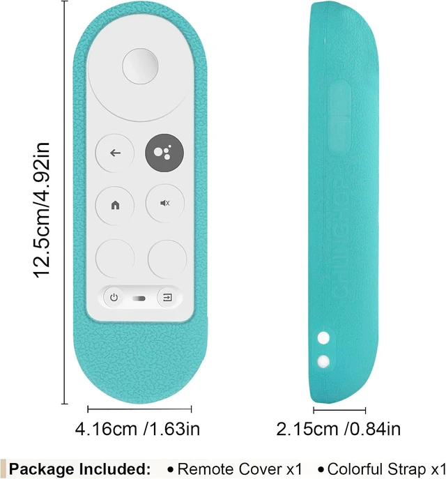 Alt view image 7 of 7 - Silicone Case for Chromecast with Google TV HD 2022 / 4K 2020 Voice Remote