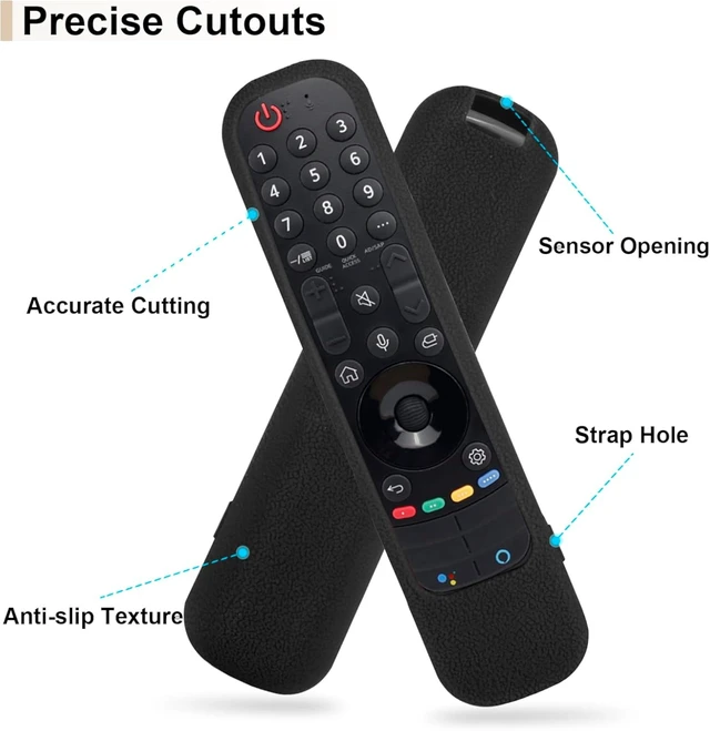 Alt view image 6 of 7 - Protective Silicone Case for LG MR24GA MR23GA MR22GN MR21GA Remote