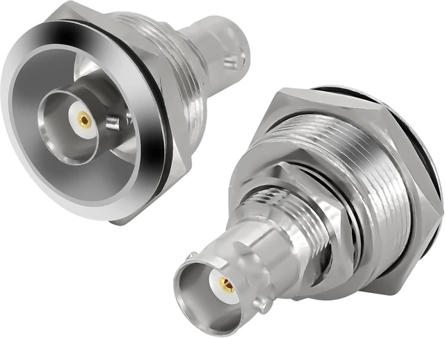 Main image of XMSJSIY BNC Plug Connector Adapter BNC Female to Female Panel Mount Coupler