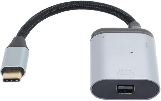 Alt view image 6 of 7 - chenyang USB C HUB,USB C to Mini Displayport/USB C Data/PD 65W Fast Charging 3 in 1 Multiport Adapter Support Display/Data/Charging Working at The Same time