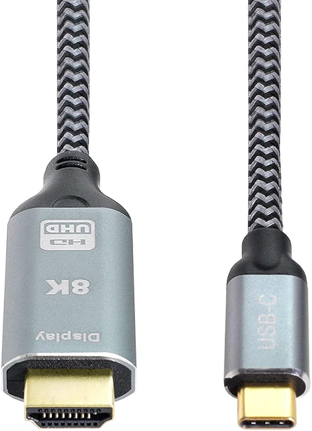 Alt view image 3 of 7 - cablecc USB4 USB-C Type-C Source to HDMI 2.0 Display 8K UHD 4K DP to HDMI Male Monitor Cable Connector 1.8m 6ft