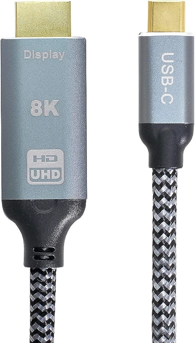 Alt view image 2 of 7 - cablecc USB4 USB-C Type-C Source to HDMI 2.0 Display 8K UHD 4K DP to HDMI Male Monitor Cable Connector 1.8m 6ft