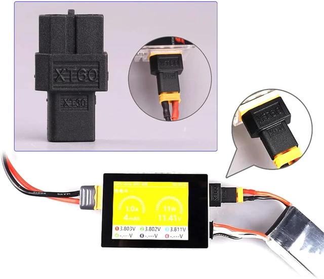 Alt view image 4 of 7 - cablecc Fast Charging Female XT60 SC100 Protocol to XT30 Male Adapter for RC Lipo Battery Quadcopter Multicopter Aeromodelling
