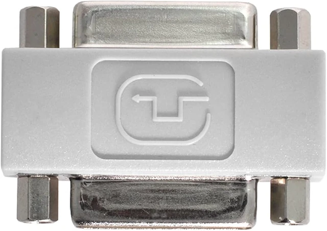 Alt view image 4 of 7 - cablecc DVI 24+5 Female to DVI 24+5 Female Video Converter Adapter 180d Extender