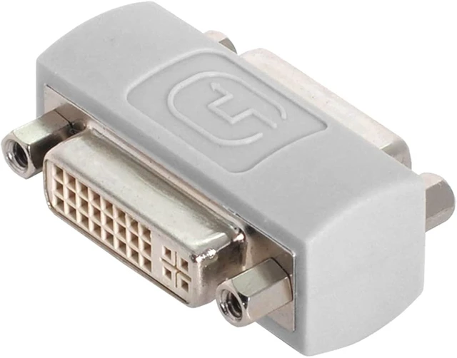 Alt view image 7 of 7 - cablecc DVI 24+5 Female to DVI 24+5 Female Video Converter Adapter 180d Extender