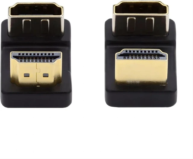 Main image of chenyang 2 Pack HDMI Male to HDMI Female 4K@60Hz 180 Degree Angled Converter Connector Adapter