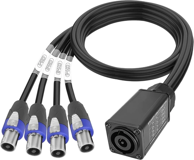 Main image of XMSJSIY Speakon Audio Snake Cable Speakon 8 Core to 2 Core x 4 Channel