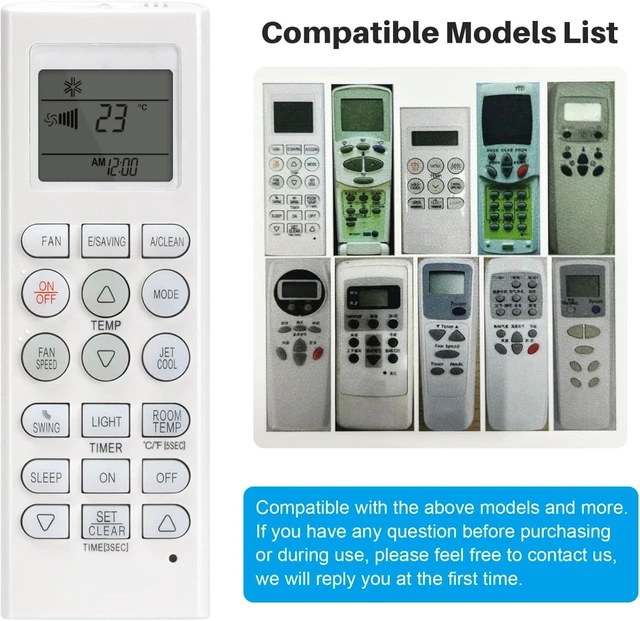 Alt view image 2 of 7 - Universal AC Remote Fit for LG Air Conditioner A/C Controller Most Models