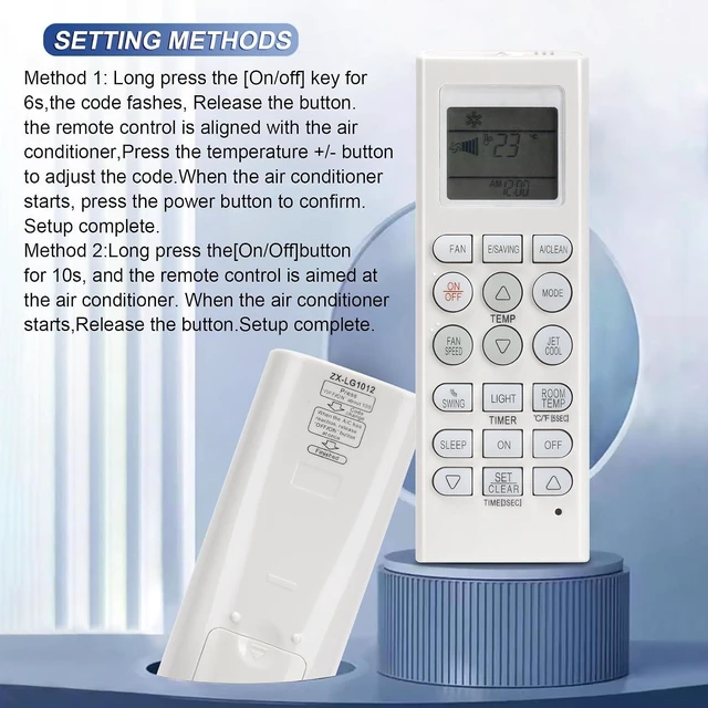 Alt view image 6 of 7 - Universal AC Remote Fit for LG Air Conditioner A/C Controller Most Models