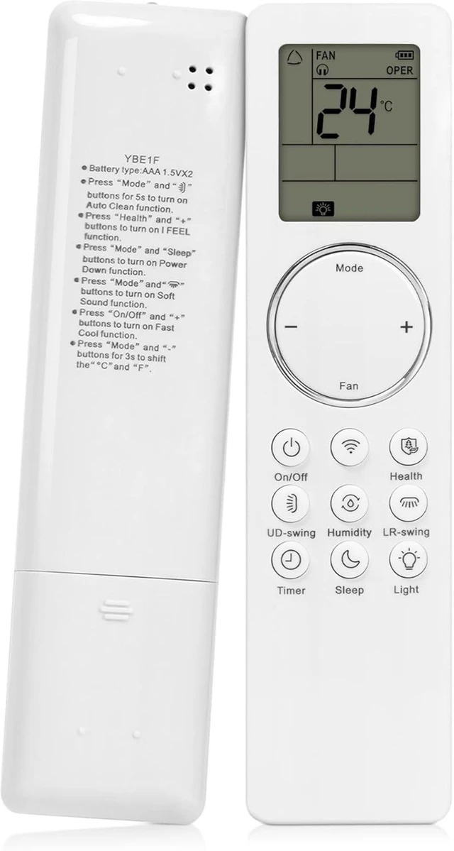 Main image of New Replacement AC Remote Control for GREE TOSOT YBE1F Air Conditioner