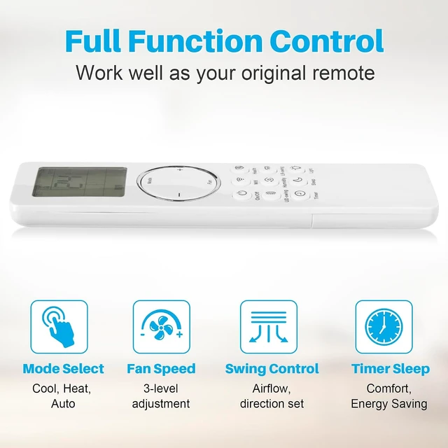 Alt view image 4 of 7 - New Replacement AC Remote Control for GREE TOSOT YBE1F Air Conditioner
