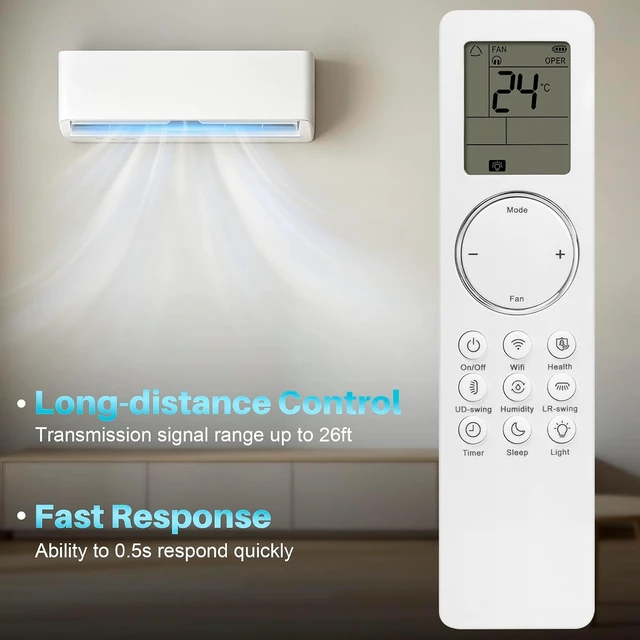 Alt view image 5 of 7 - New Replacement AC Remote Control for GREE TOSOT YBE1F Air Conditioner
