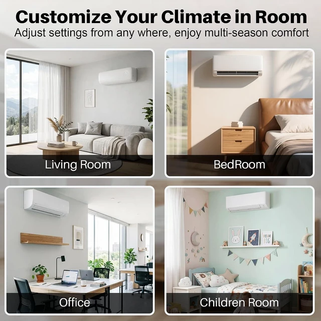 Alt view image 7 of 7 - Backlit Universal AC Remote Control with Big Button for 99% Air Conditioner