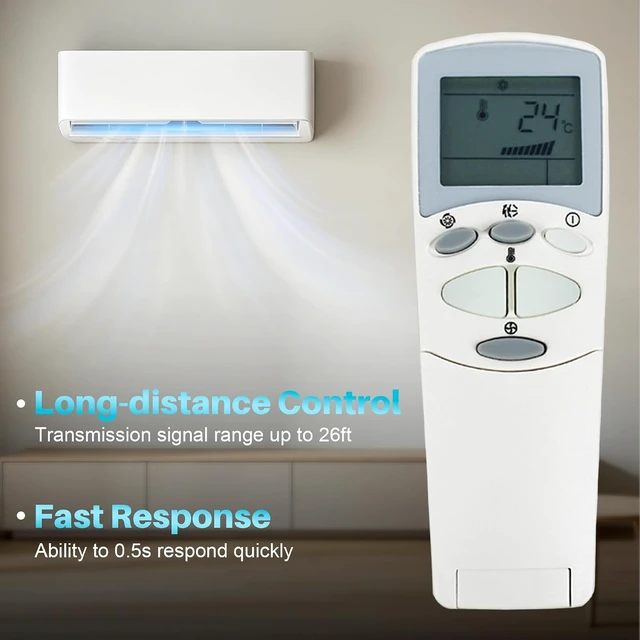 Alt view image 5 of 7 - Air Conditioner Remote Control Replacement for LG AC Air Conditioner