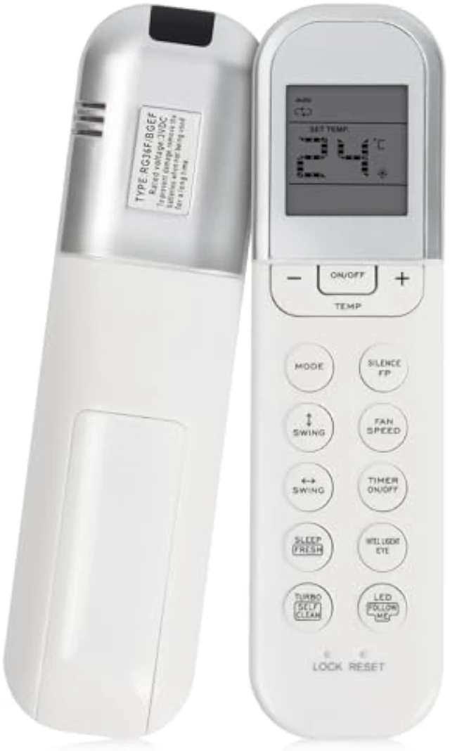 Alt view image 7 of 7 - Replacement AC Remote for Midea Frigidaire Cooper&Hunter Air Conditioner