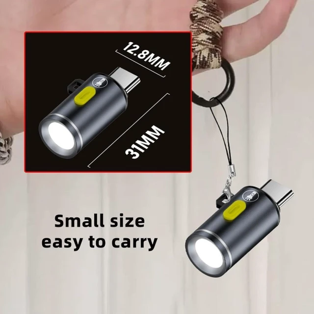 Alt view image 7 of 7 - cablecc 2pcs USB-C Atmosphere LED Lighting for Outdoors Walking Cycling Phone Laptop Charger Night Lamp 210 Lumens