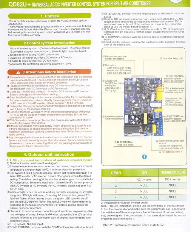 Alt view image 6 of 7 - Universal DC/AC Inverter A/C Controller Board for SPLIT Air Conditioner