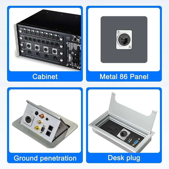 Alt view image 7 of 7 - XMSJSIY D-Type RJ11 Panel Mount Phone Connector CAT3 Pass Through Adapter Female to Female Telephone Line Socket RJ11 CAT3 Module for Phone and Modem - 2PCS