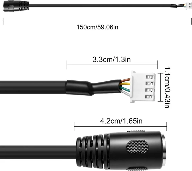 Alt view image 2 of 7 - XMSJSIY DIN 5 Pin to XH2.54 4Pin Terminal Adapter Female to Female