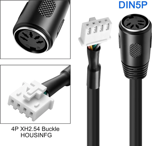 Alt view image 4 of 7 - XMSJSIY DIN 5 Pin to XH2.54 4Pin Terminal Adapter Female to Female