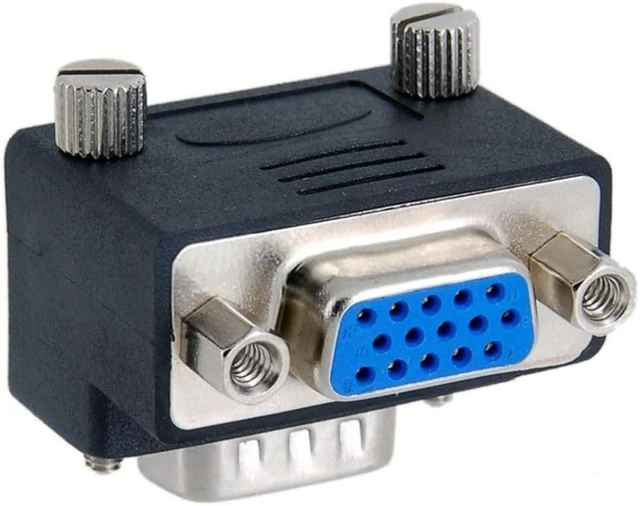 Alt view image 5 of 7 - chenyang VGA SVGA 15Pin Male to Female 270 Degree UP Angled Extension Connector Adapter
