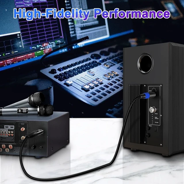 Alt view image 5 of 7 - XMSJSIY Speakon Plug Female to XLR 3Pin Female Speaker Audio Jack Extension