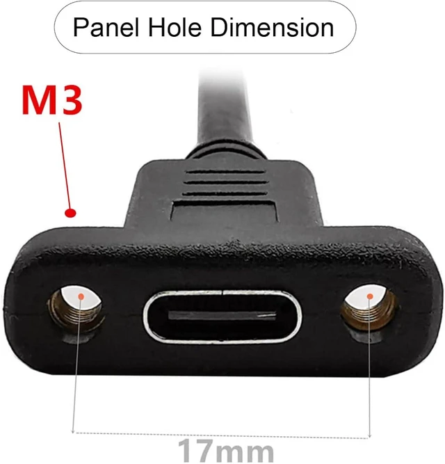 Alt view image 4 of 7 - cablecc 90 Degree Up & Down Angled USB-C USB 3.1 Type C Male to Female Extension Data Cable 30cm