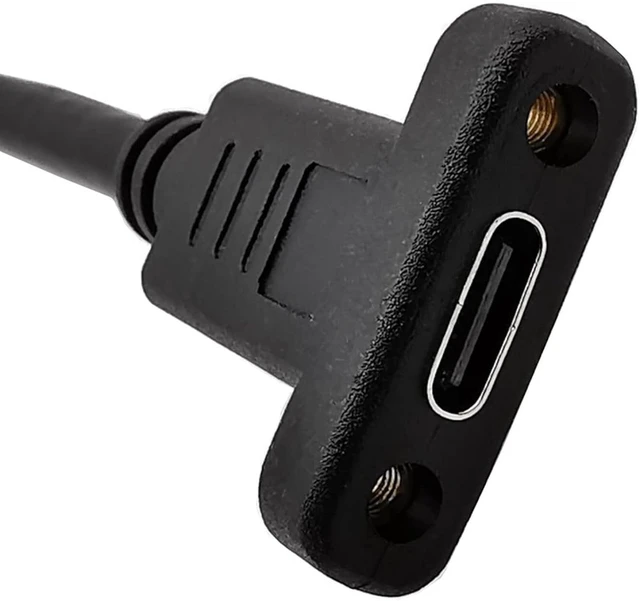 Alt view image 7 of 7 - cablecc 90 Degree Left & Right Angled USB-C USB 3.1 Type C Male to Female Extension Data Cable 30cm