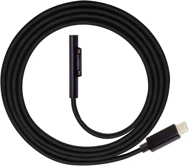 Alt view image 5 of 7 - cablecc USB C to DC 12-15V Surface Pro3 Pro4 Pro5 Pro6 Book PD 65W Charge Cable
