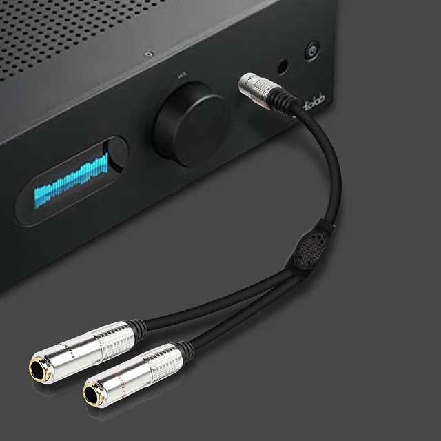 Alt view image 5 of 7 - XMSJSIY 6.35mm TS Guitar Signal Audio Y Splitter Cable-0.5M/1.6FT