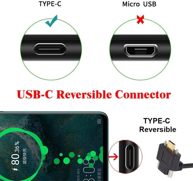 Alt view image 7 of 7 - cablecc Up Angled 10Gbps USB 3.1 USB-C Type C Extension Data Screw Locking Cable Male to Female for Realsense Camera VR Quest Link