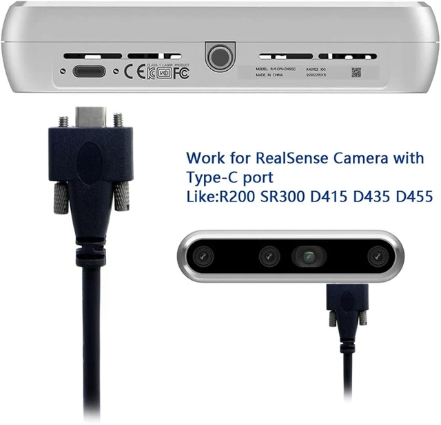 Alt view image 2 of 7 - chenyang Type-C USB 3.1 USB-C Male to Male Type-C USB 3.1 USB-C with M2 Screws Locking Panel Mount Type 10Gbps Data Cable 3.0M