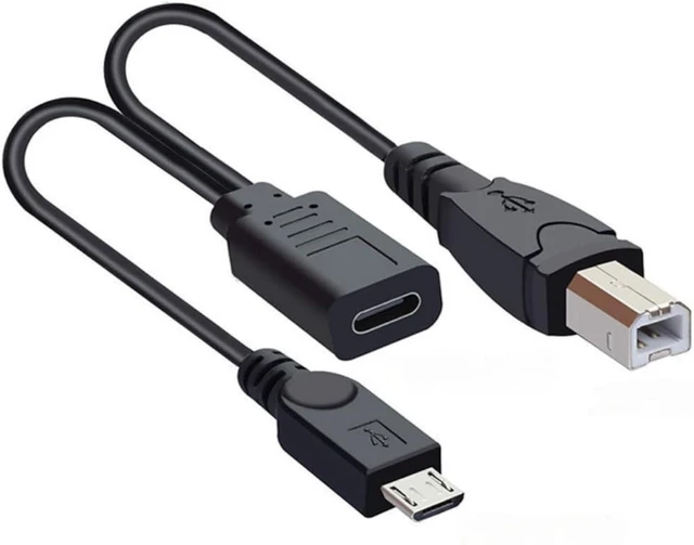 Alt view image 6 of 7 - chenyang Mini USB Splitter Multi Charging Cable,Mini USB 1 Female to 2 Male Charge Extension Cable Supports Charging Two Devices at The Same Time 0.98FT/0.3M