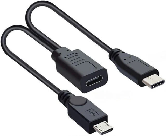 Alt view image 7 of 7 - chenyang Mini USB Splitter Multi Charging Cable,Mini USB 1 Female to 2 Male Charge Extension Cable Supports Charging Two Devices at The Same Time 0.98FT/0.3M