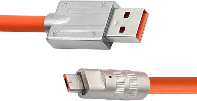 Alt view image 7 of 7 - chenyang USB to Micro USB Cable,USB 2.0 Male to Micro USB 5Pin Male Liquid Silicone Ultra Soft 120W Power Fast Charge Data Transfer Extension Cable 1.0M