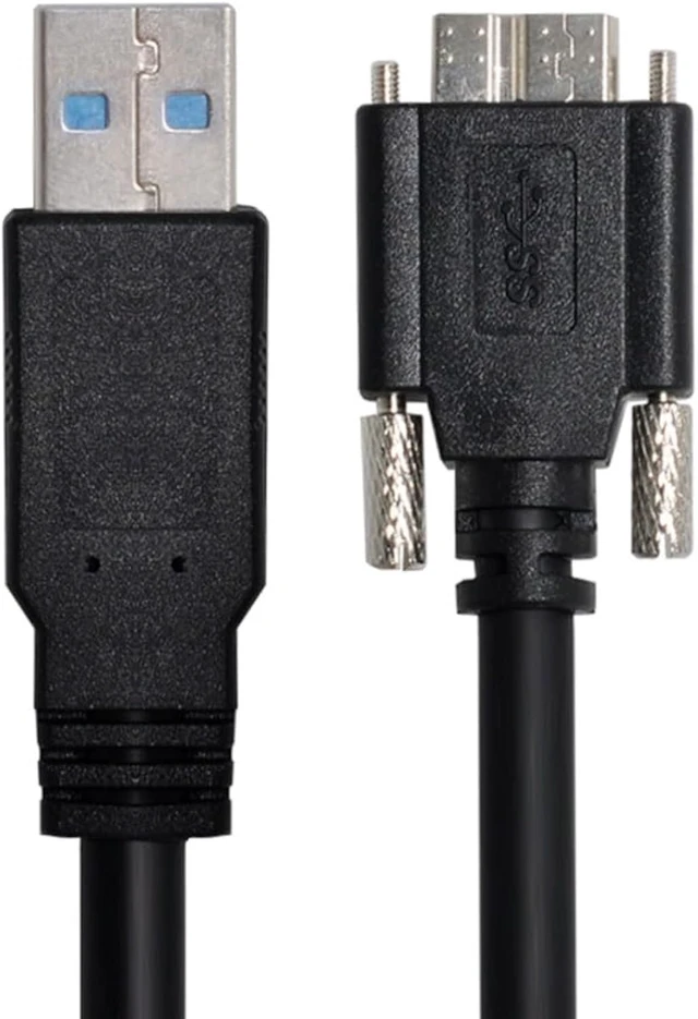 Alt view image 7 of 7 - chenyang Micro USB 3.0 Cable, USB 3.0 Type A Male to Micro B Male Cable with Repeater Chipset/Mount Panel Screws 8.0M