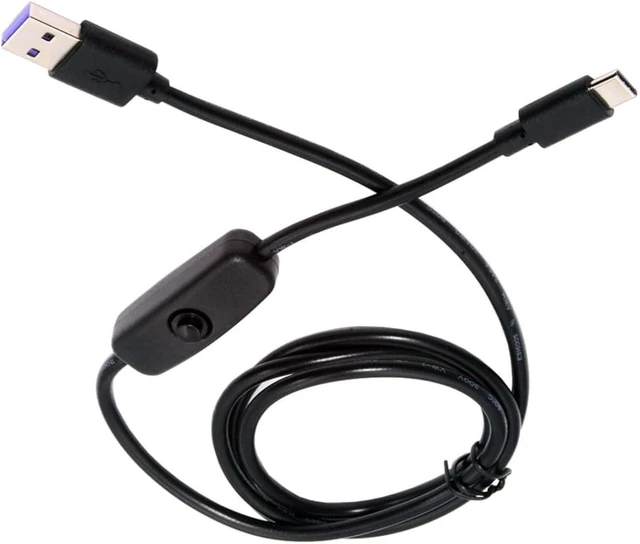 Main image of chenyang USB Power Switch Extension Cable USB 2.0 Male to USB C Male with On/Off Power Switch Button DC 5V Power Extension Cable 1.0M